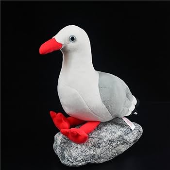 Amazon.co.jp: 縫いぐるみ カモメ 本物みたい ぬいぐるみ 鳥